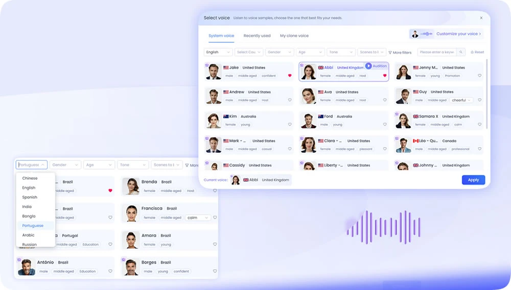 Select AI Voiceover